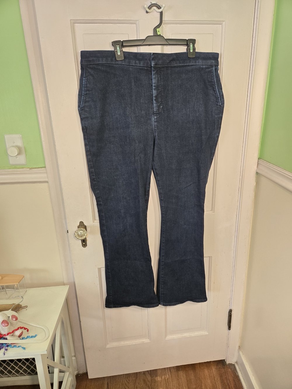 J. Crew Dark Blue Flare Jeans Size 35